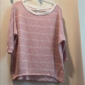 Pink Striped Sweater